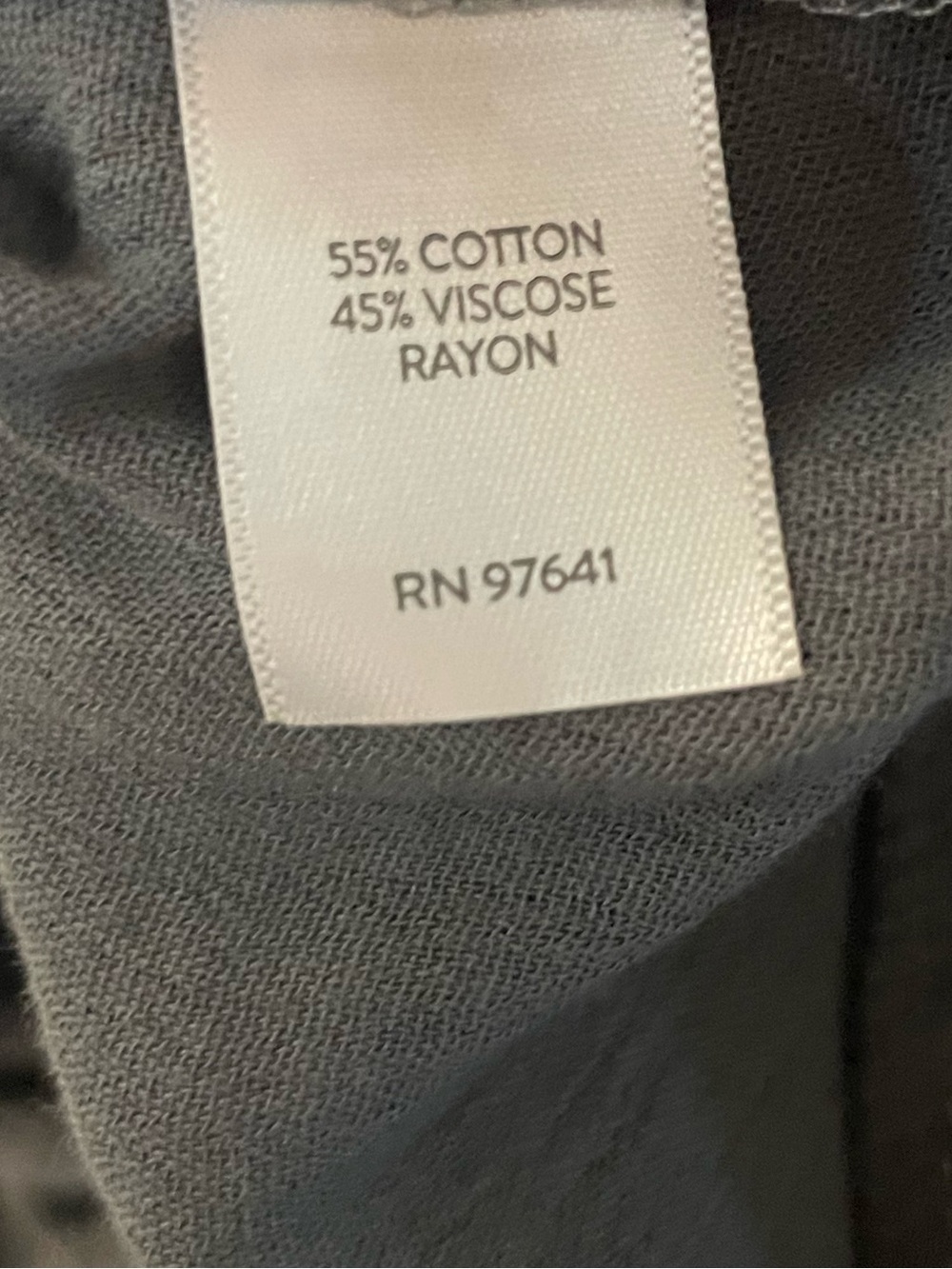 J. Jill Ombré Gray Tie Front Button Down Blouse Cotton Viscose Size Large - Picture 9 of 9